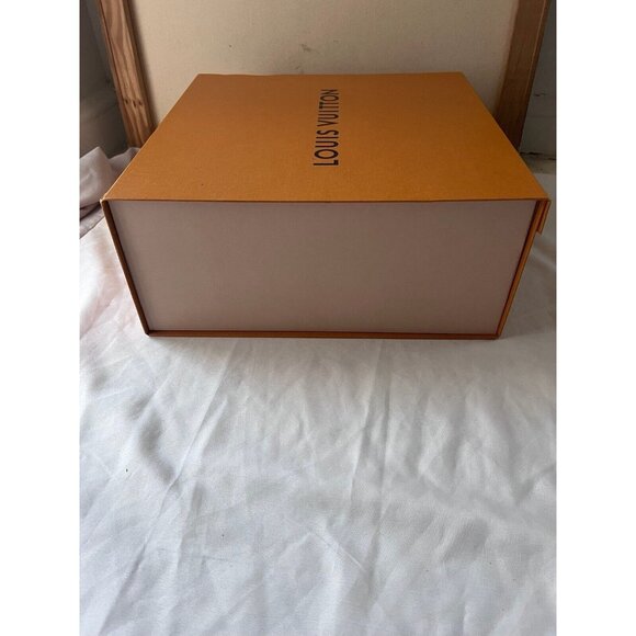 Louis Vuitton Empty Gift Box Orange Brown 13.5" x 14" x 5.5" - Picture 5 of 12